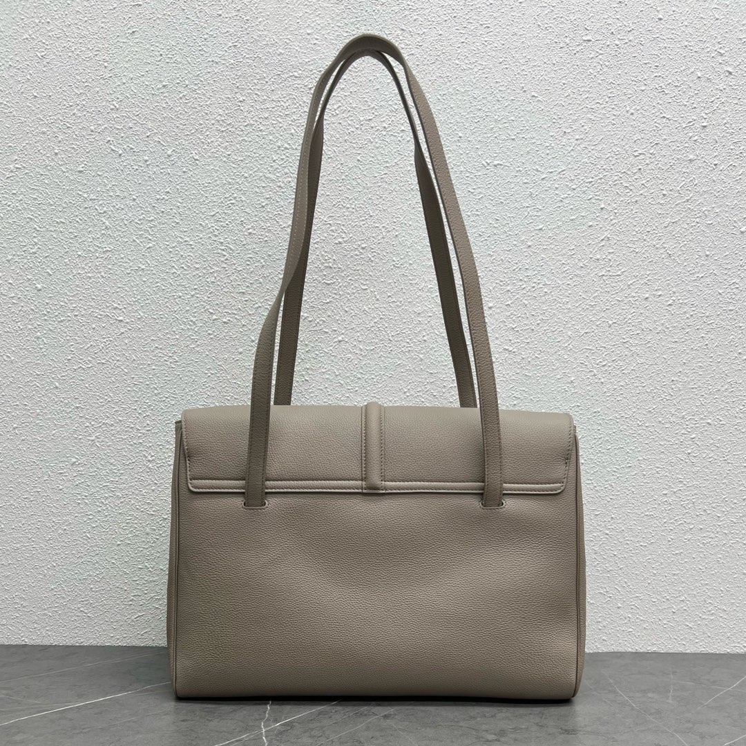 Celine Large Soft 16 Smooth Calfskin Handbag Shoulder Bag Grey 194043